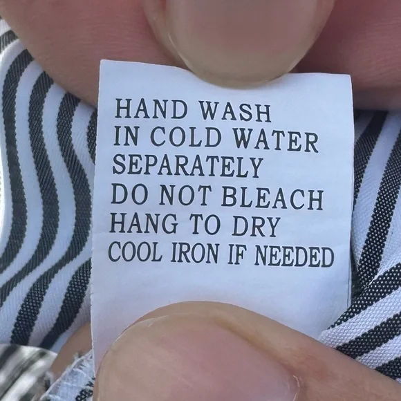 Kontrol vintage ‘00s pinstriped, embroidered long sleeve top / S / EUC - Picture 14 of 14